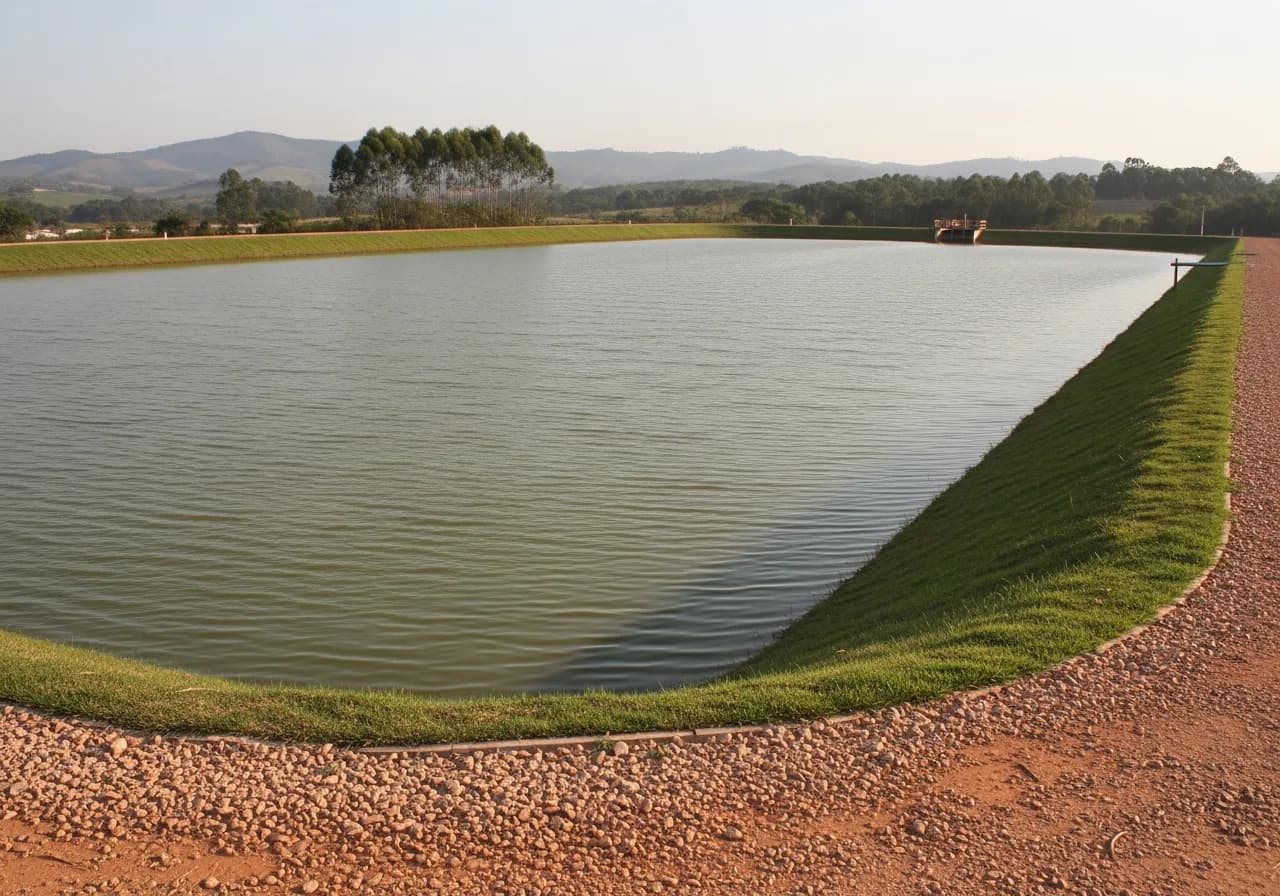 Lagoa de tratamento municipal